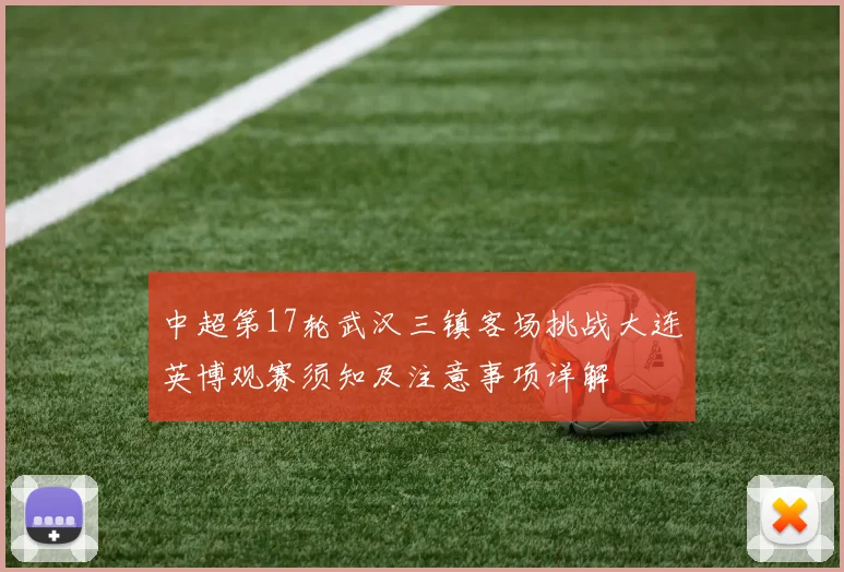 中超第17轮武汉三镇客场挑战大连英博观赛须知及注意事项详解
